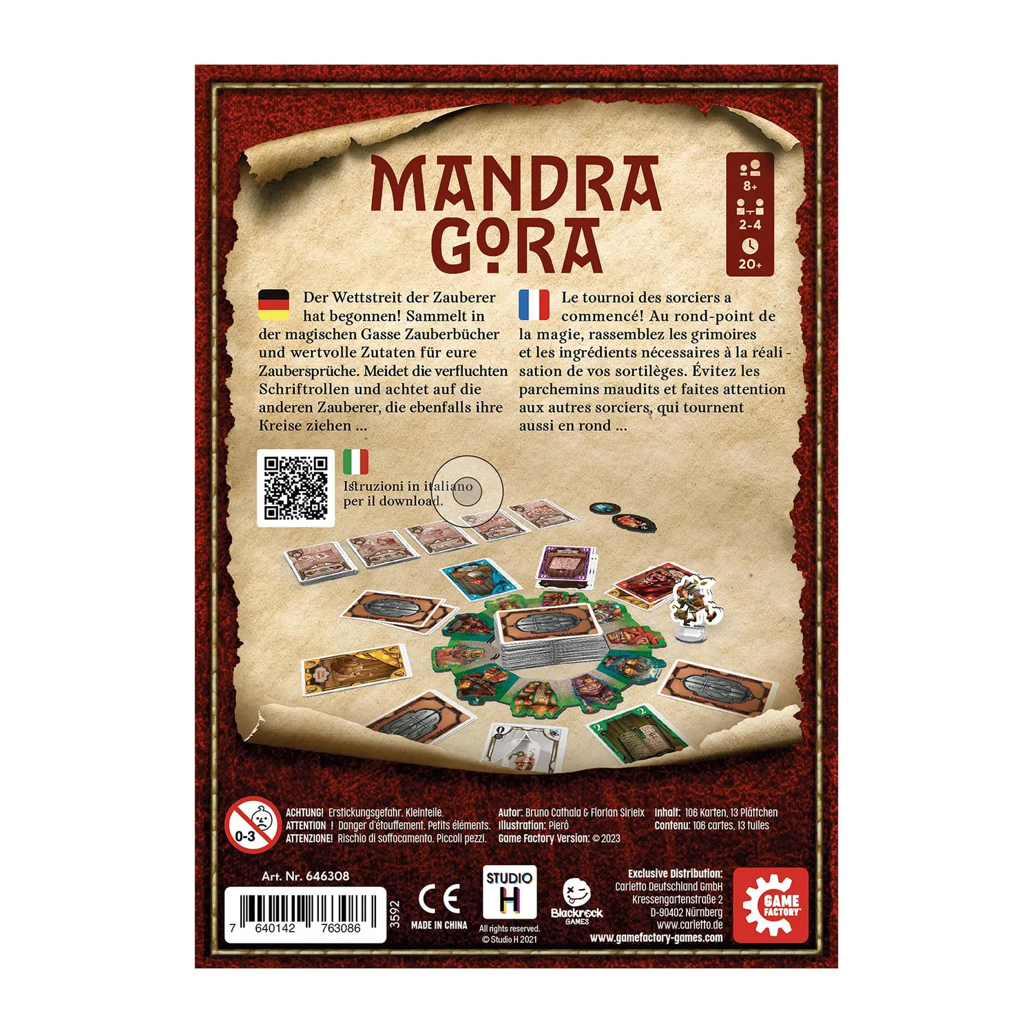 Game Factory Mandragora Familienspiel Wettstreit der Zauberer