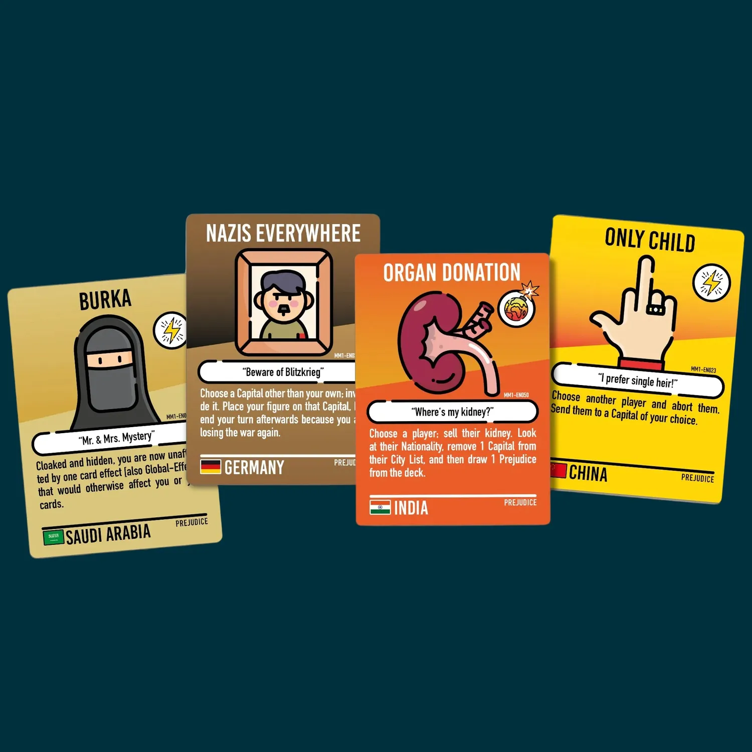 Mankind Madness Brettspiel Satire Partyspiel