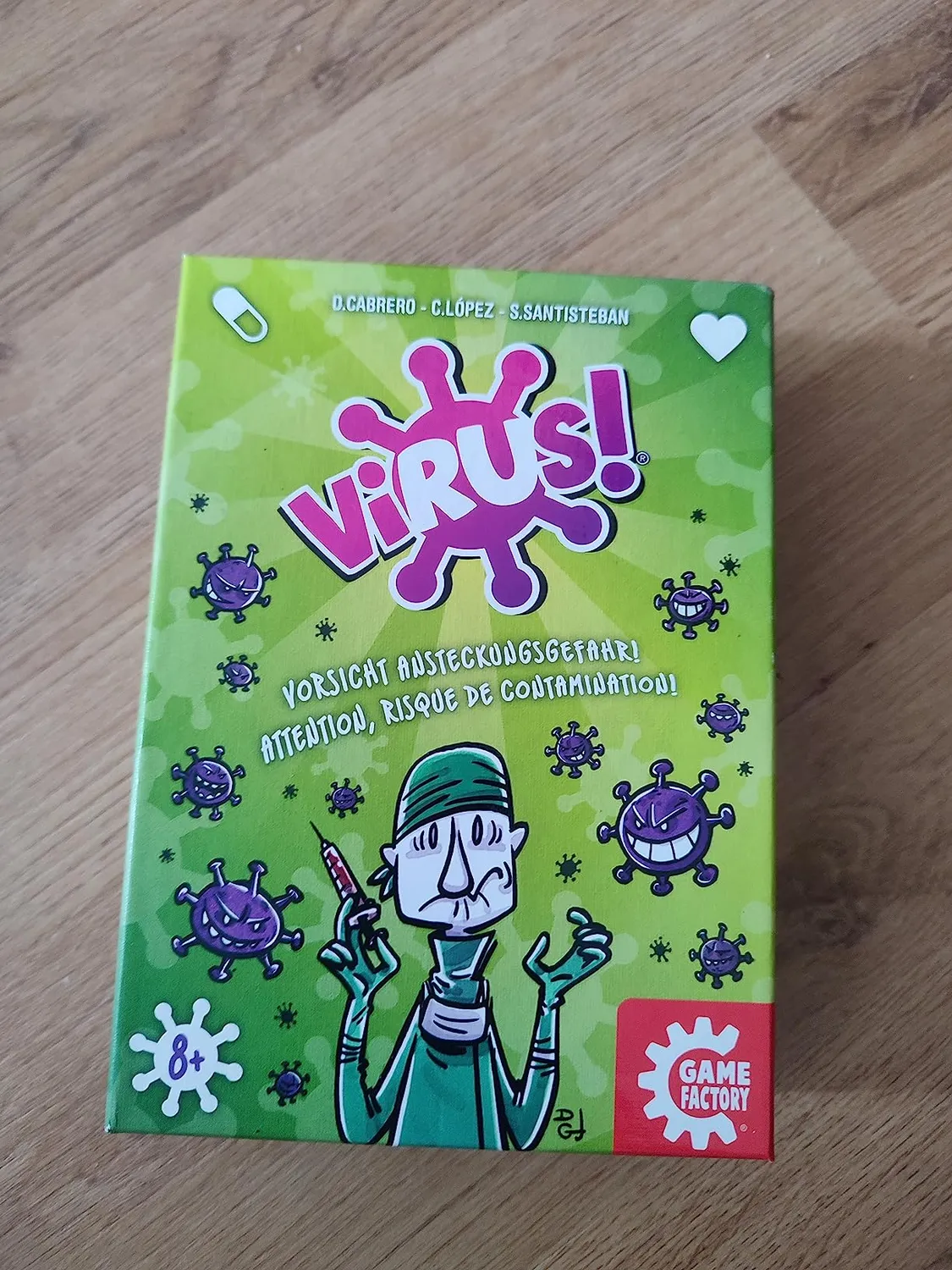Game Factory Virus! Kartenspiel 2-6 Spieler ab 8 Jahre