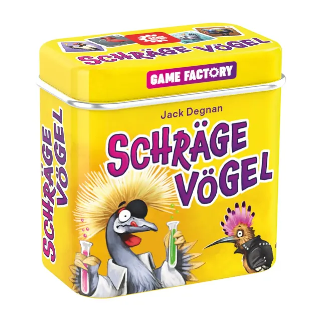 Game Factory Schräge Vögel 646091 Kartenspiel Minidose