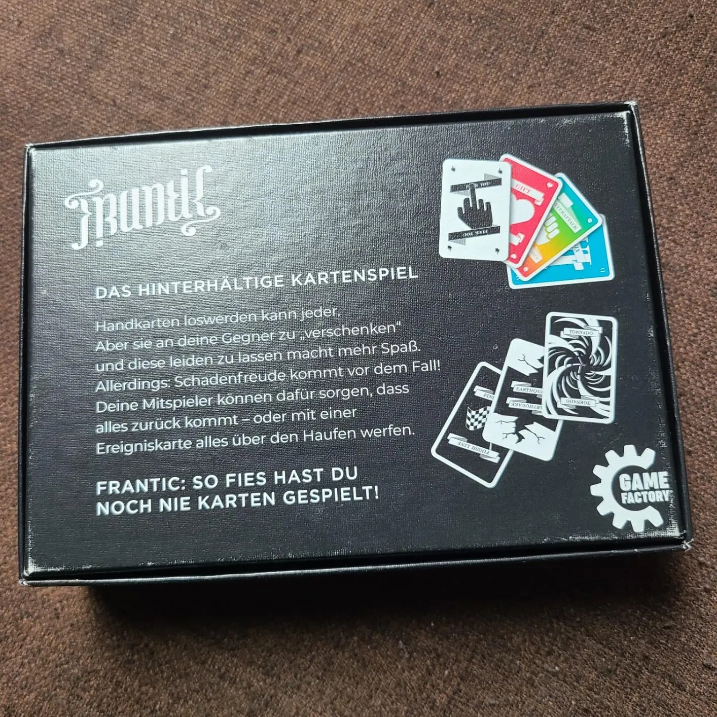 Game Factory Frantic 646224 Kartenspiel Deutsche Version fies