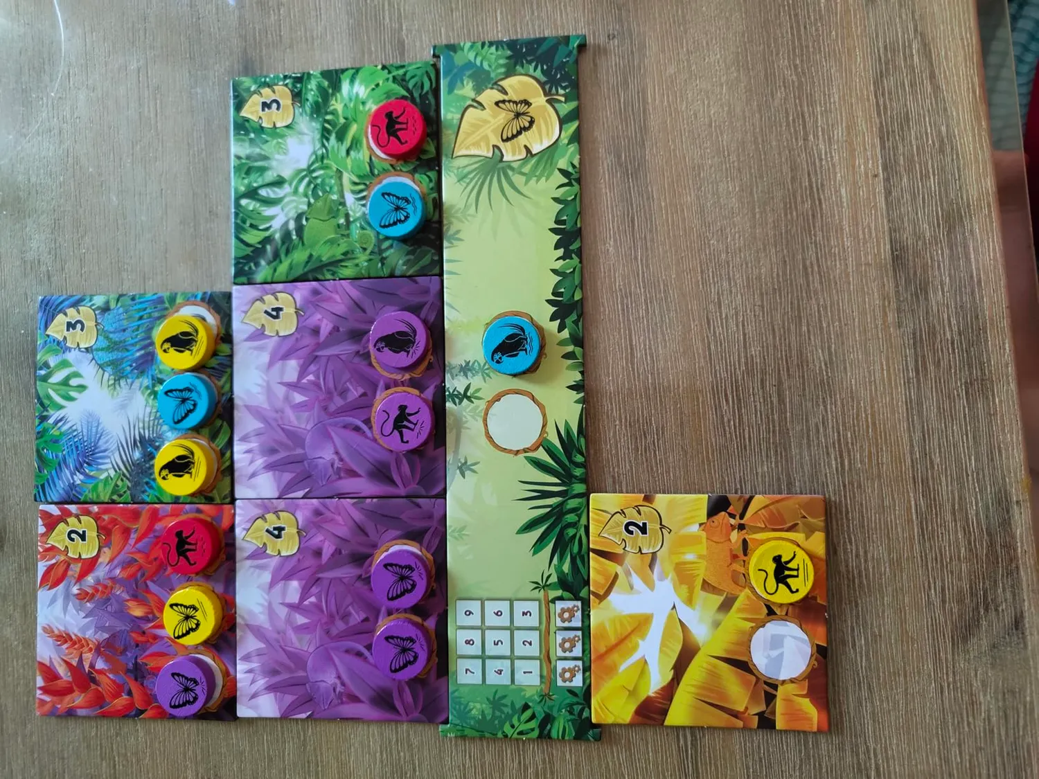 Game Factory Rainforest Legespiel Familienspiel farbenfroh