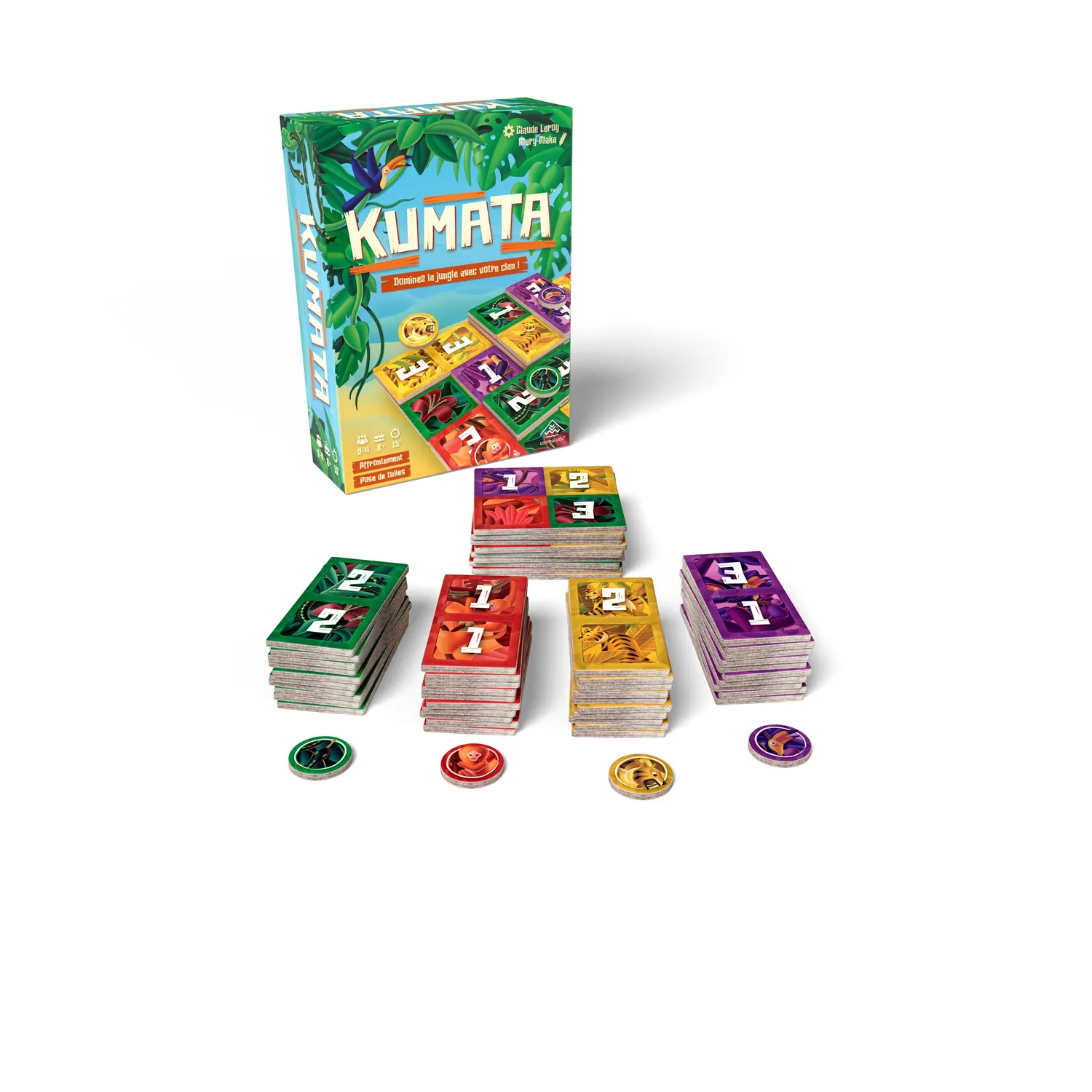 Cosmoludo Kumata Dominospiel hoch stapeln