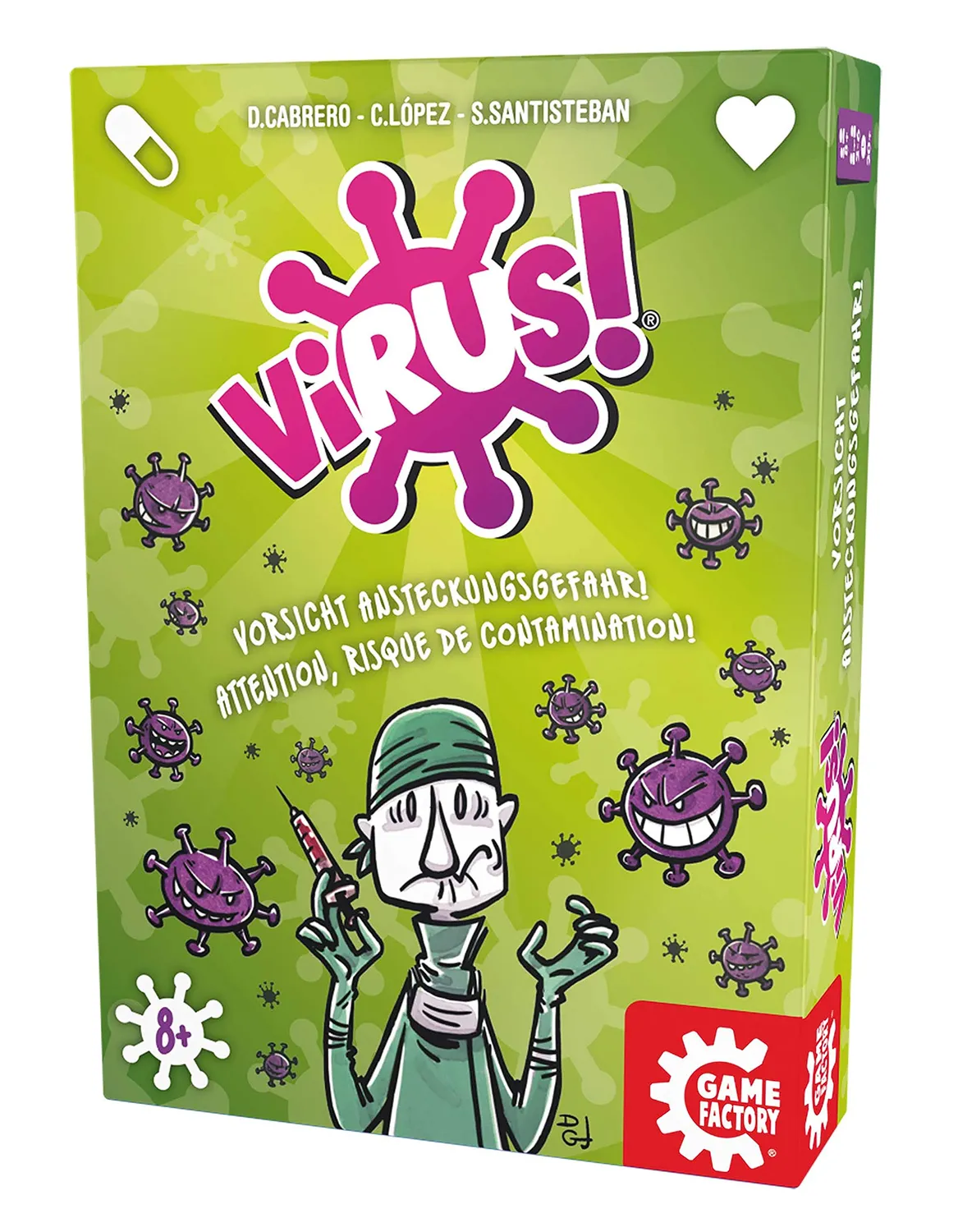 Game Factory Virus! Kartenspiel 2-6 Spieler ab 8 Jahre