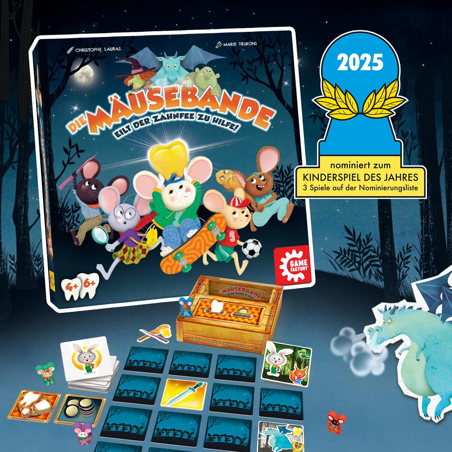 Game Factory Die Mäusebande Kinderspiel 2-5 Spieler kooperativ