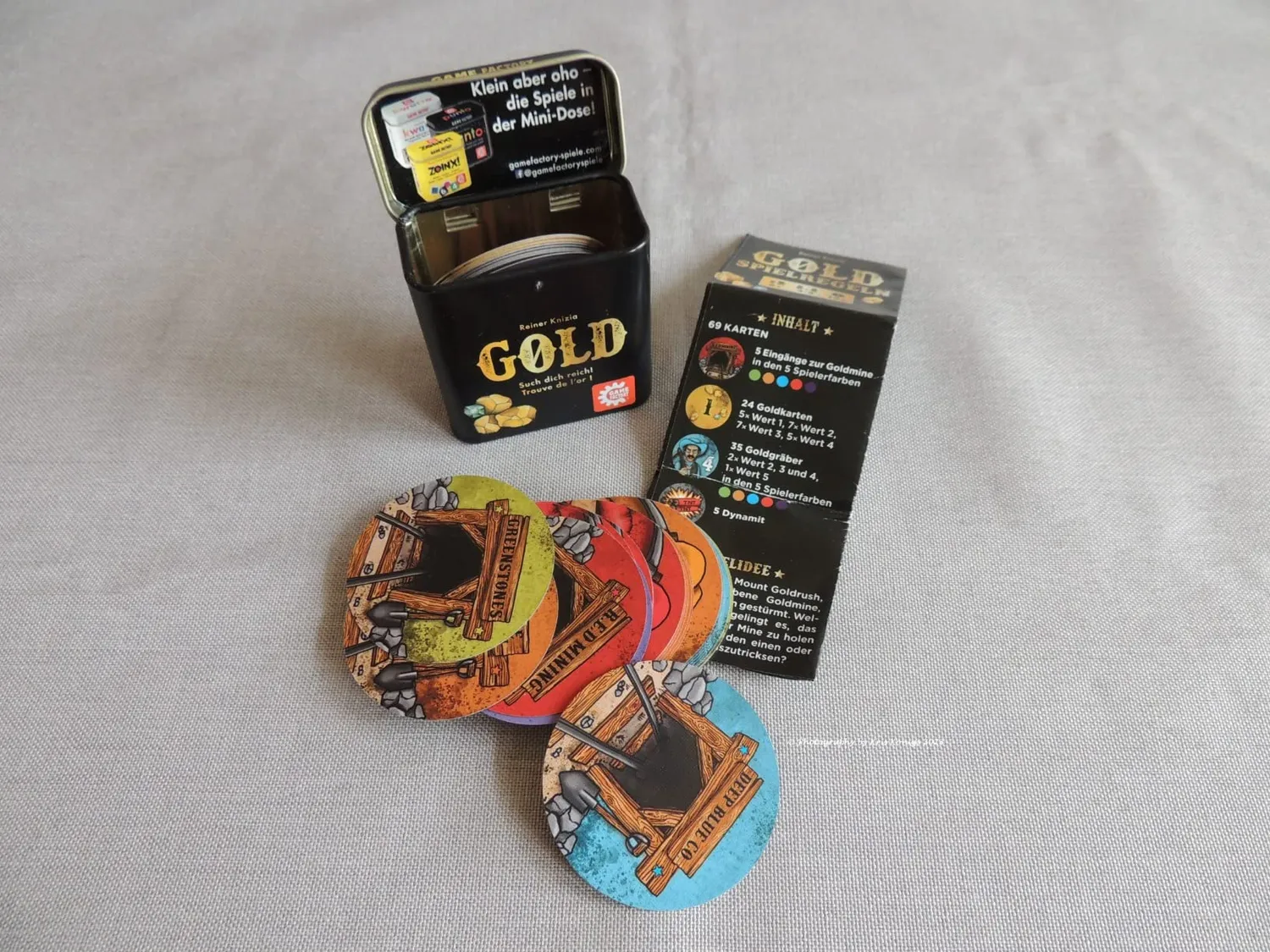 Game Factory Gold Kartenspiel runde Karten ab 6 Jahren