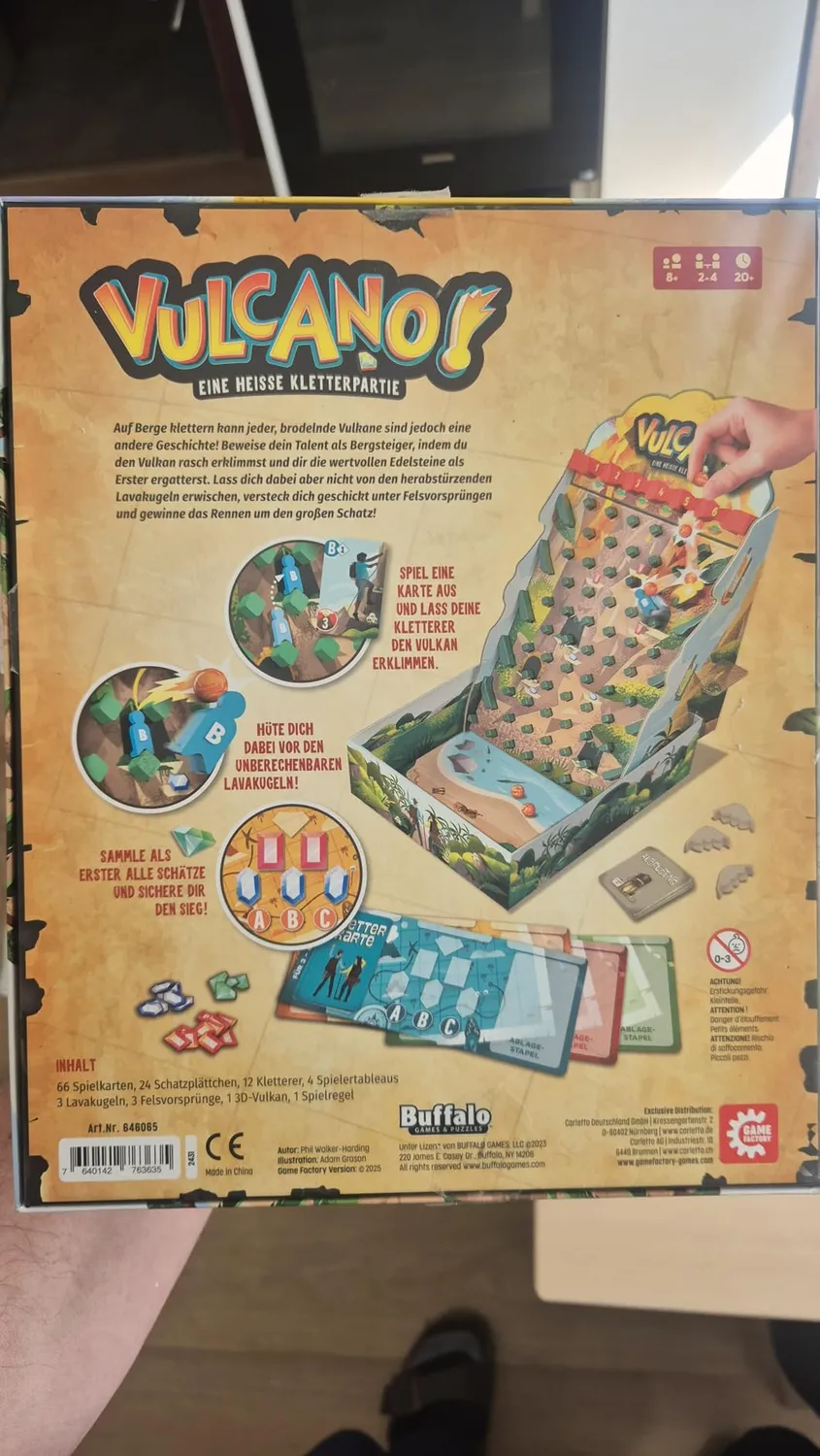 Game Factory Vulcano 646065 Familienspiel 3D-Vulkan