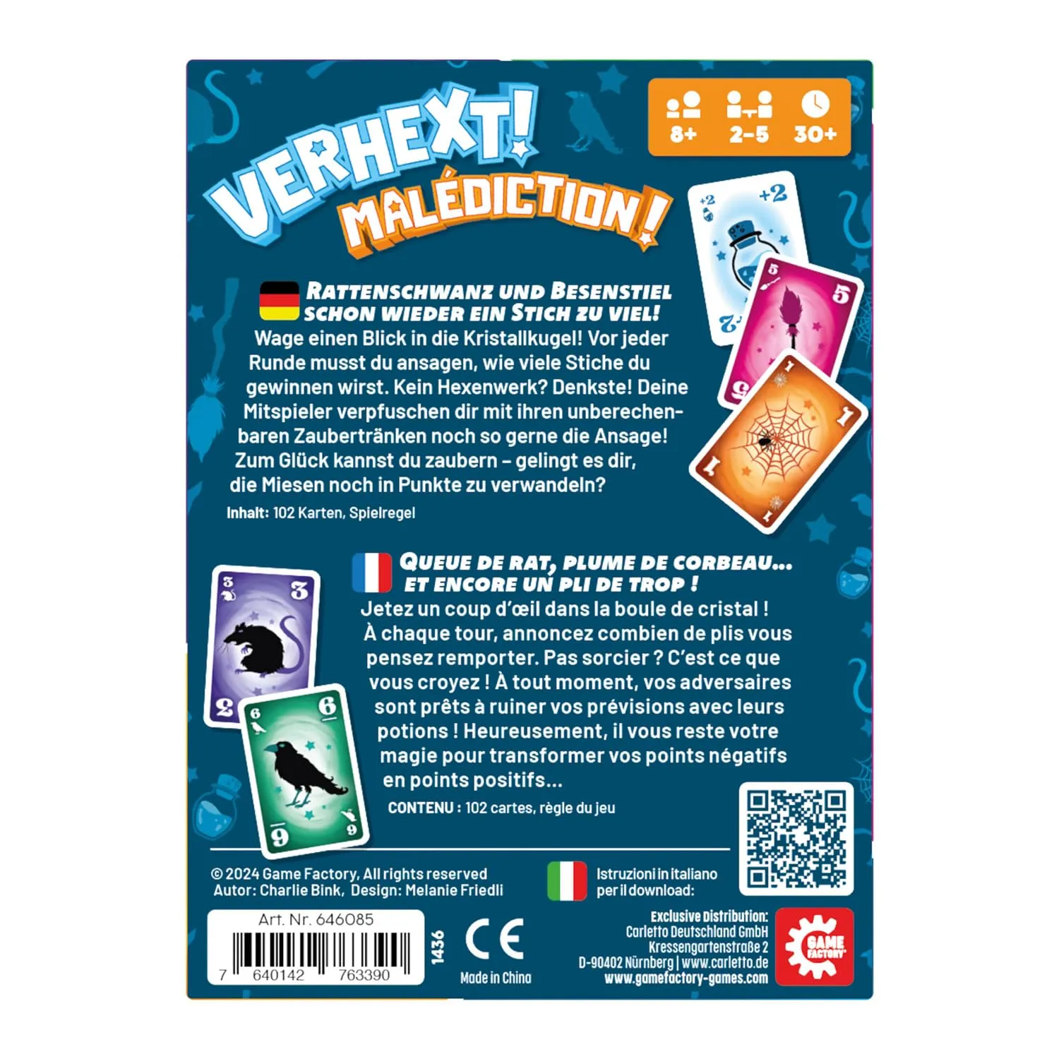 Game Factory Verhext 646085 Stichspiel 3-5 Spieler