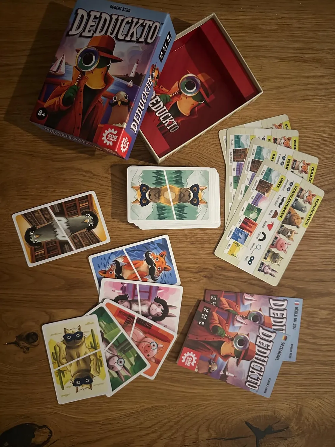 Game Factory Deduckto Detektivspiel tierisches Kombinieren