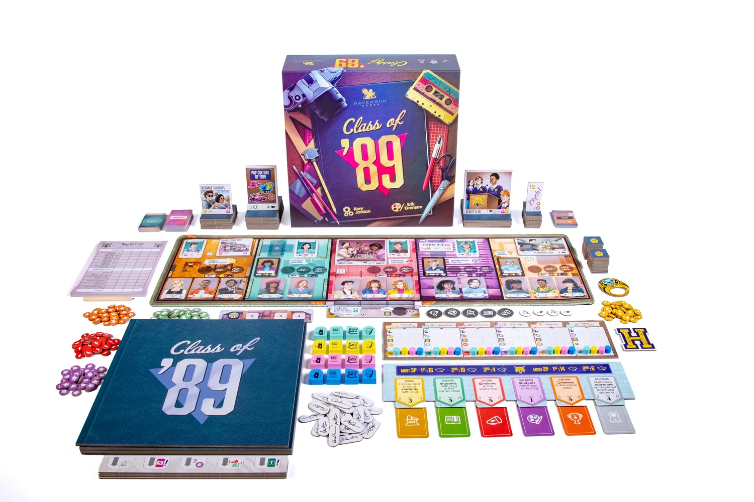 Paverson Games Class of '89 Brettspiel mit Promo-Tiles