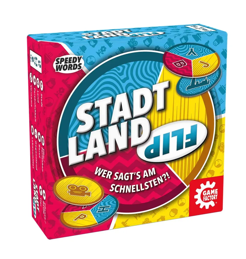 Game Factory Stadt Land Flip Wortspiel ab 8 Jahren