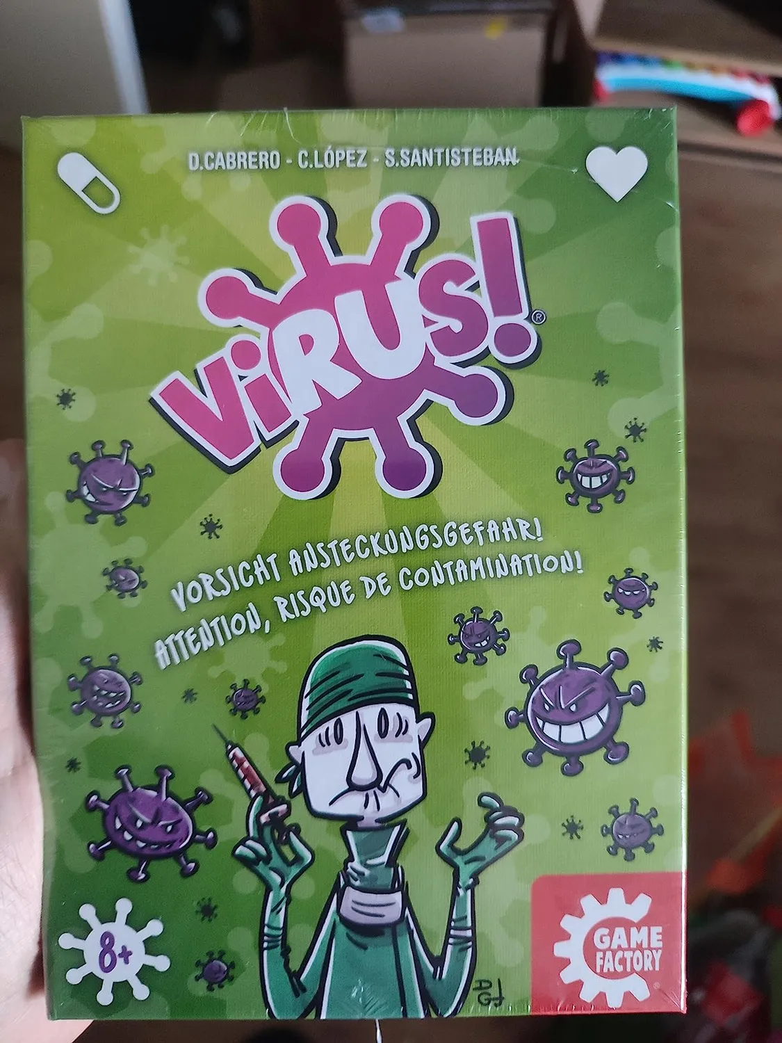 Game Factory Virus! Kartenspiel 2-6 Spieler ab 8 Jahre