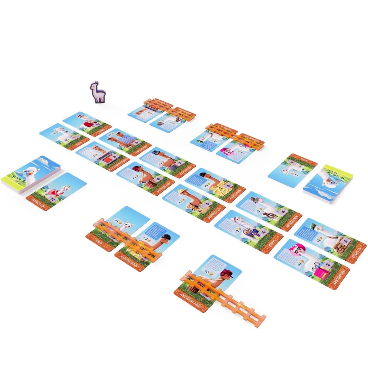 Game Factory Alpaka Fluffy Animals Deckbauspiel