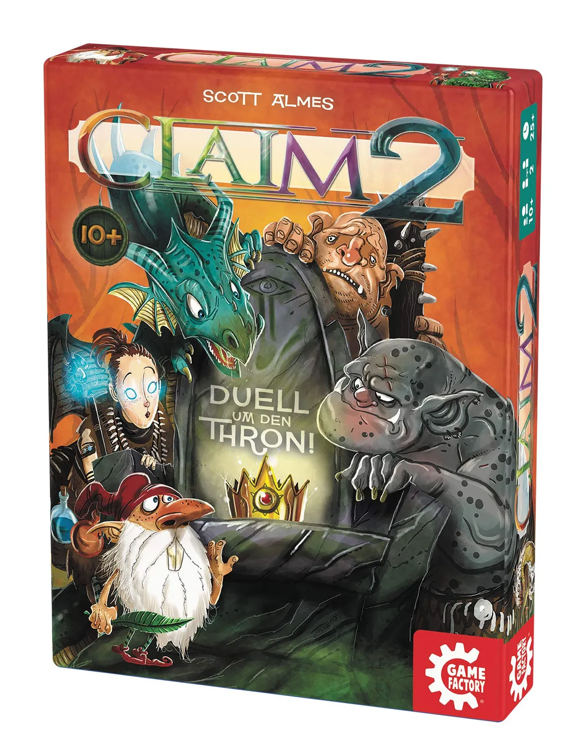 Game Factory Claim 2 Stichspiel für 2 Spieler