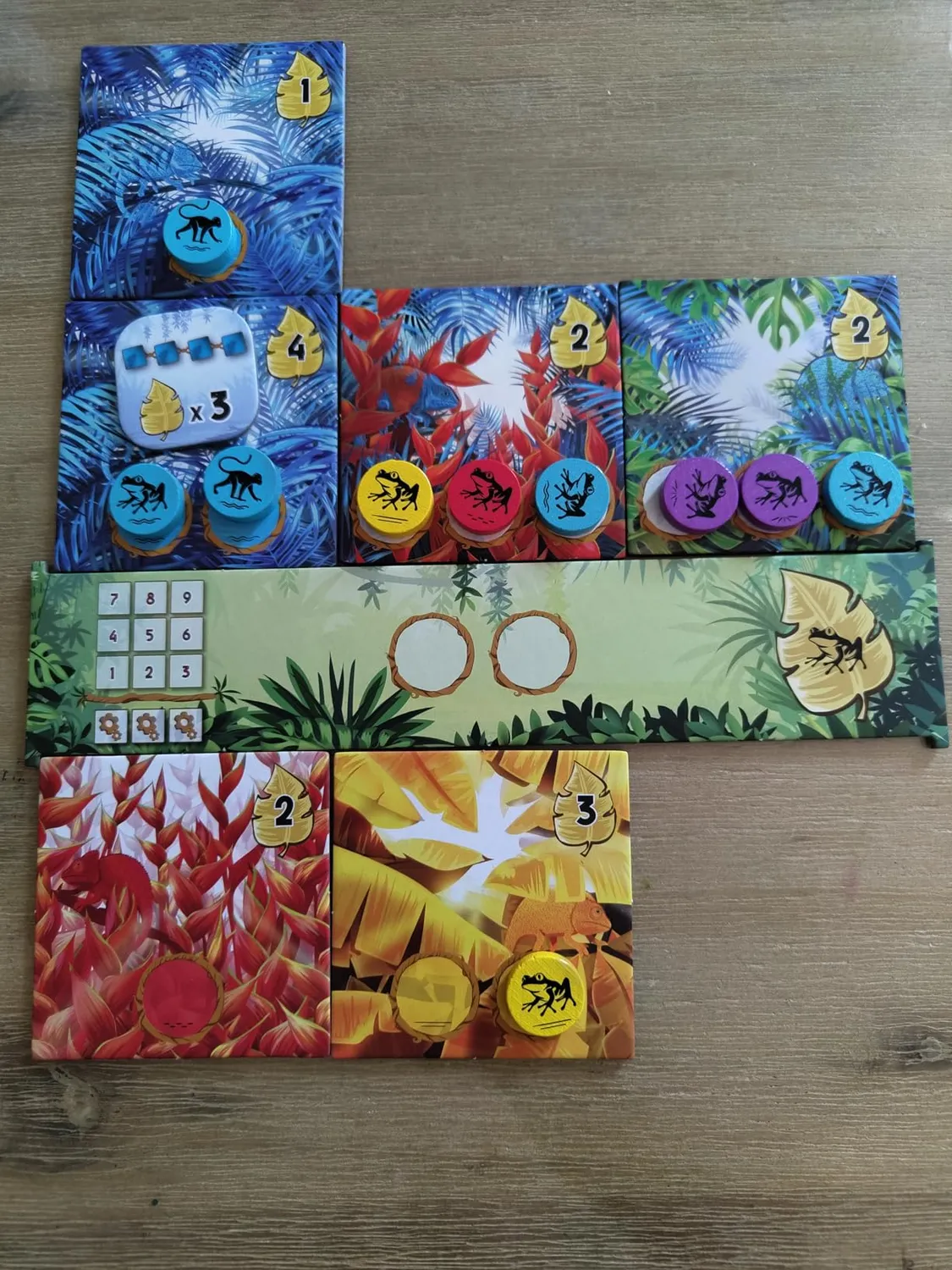 Game Factory Rainforest Legespiel Familienspiel farbenfroh