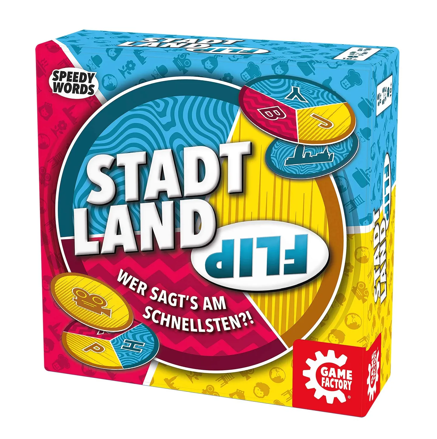 Game Factory Stadt Land Flip Wortspiel ab 8 Jahren