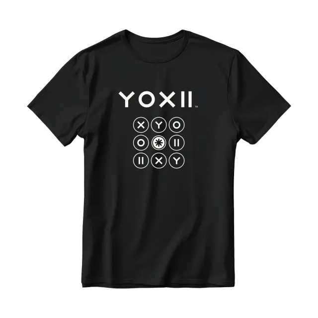 Cosmoludo Yoxii T-Shirt Schwarz Baumwolle Unisex Fan-Shirt