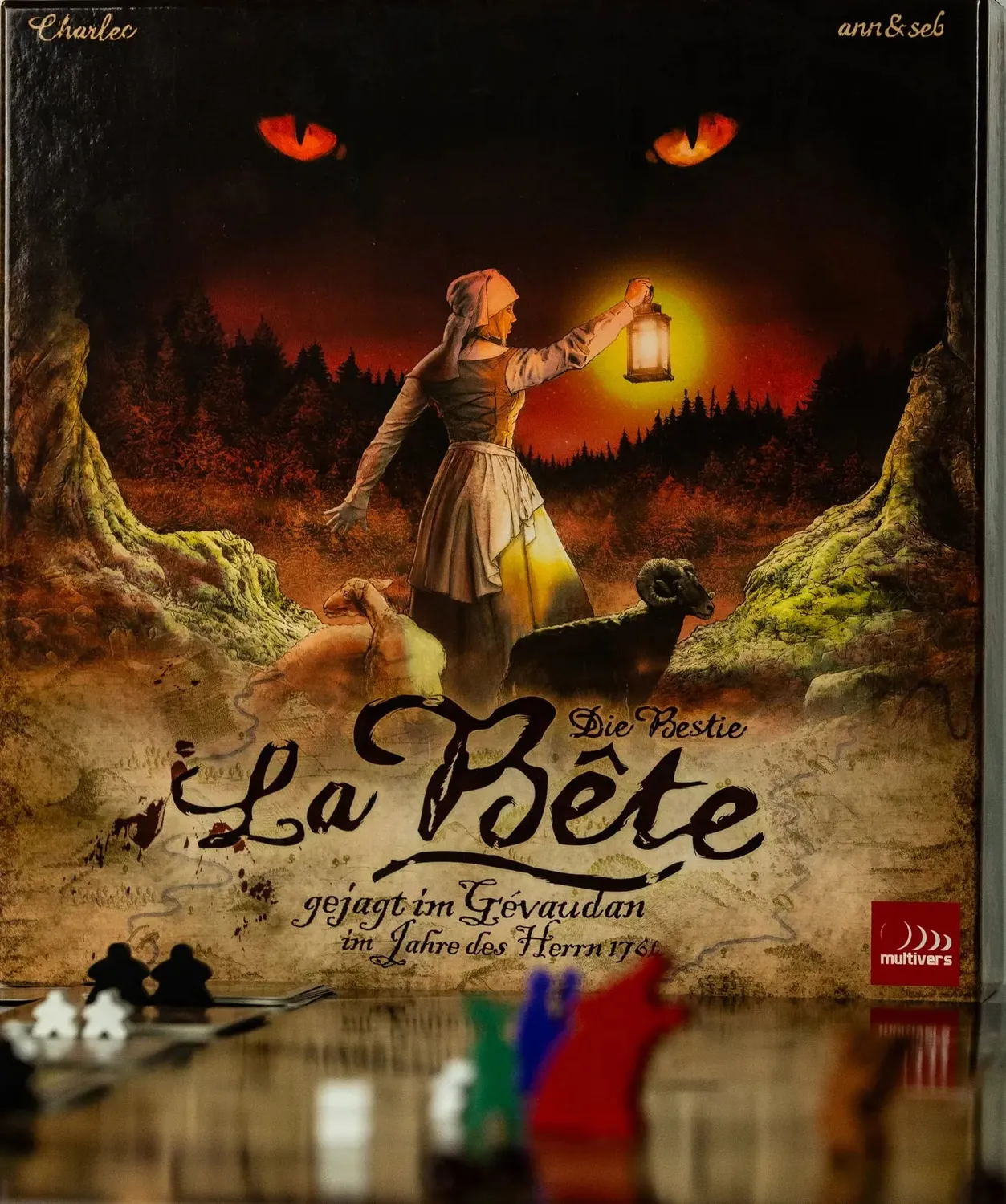 Koalla La Bête Die Bestie Brettspiel asymmetrisch Ermittler