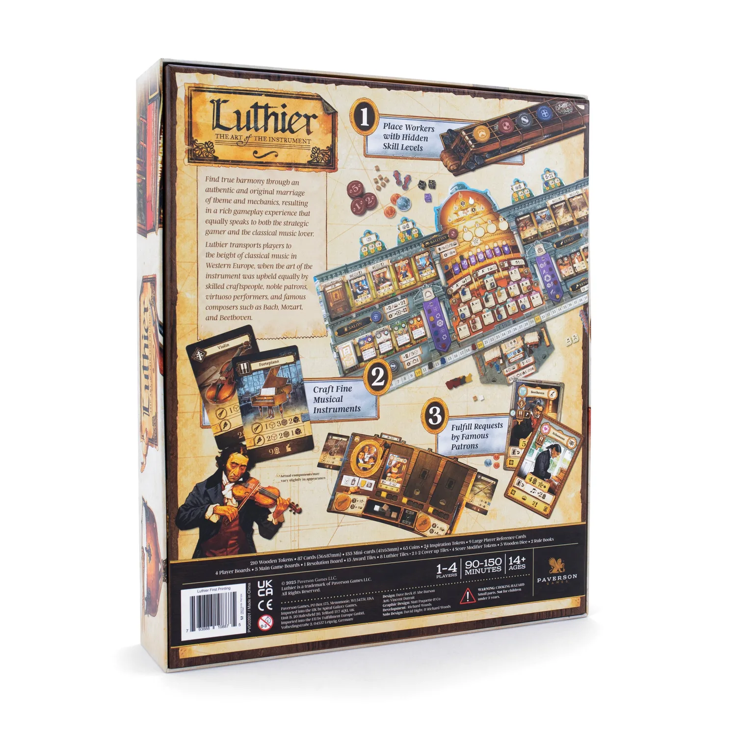 Paverson Games Luthier Standard Edition Brettspiel 1-4 Spieler