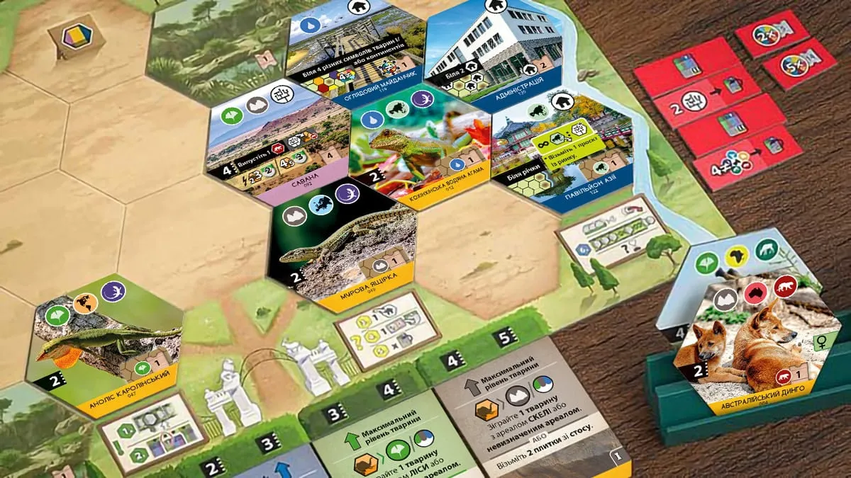 IGames Sanctuary Brettspiel Zoo Legespiel