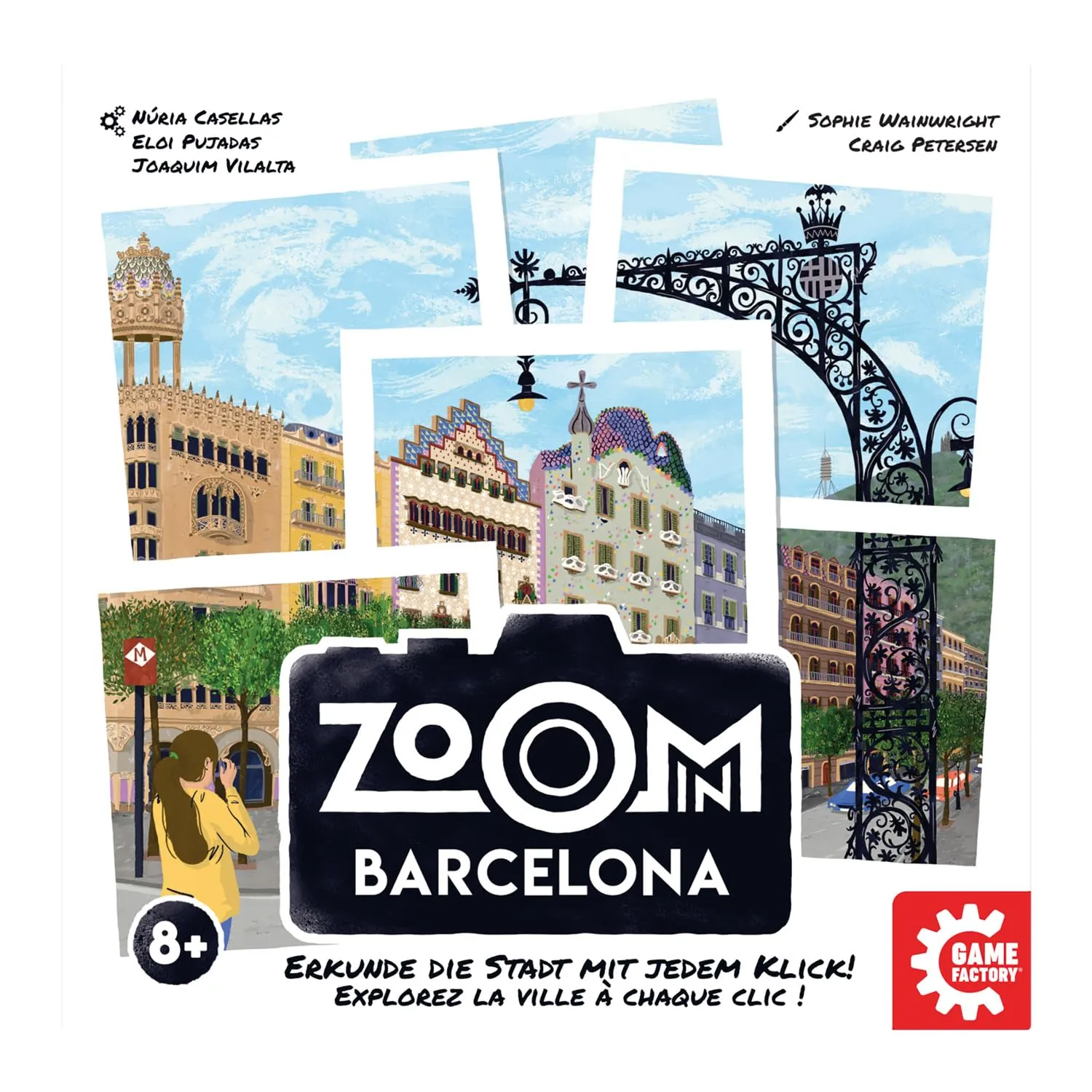 Game Factory Zoom in Barcelona Familienspiel 2-6 Spieler