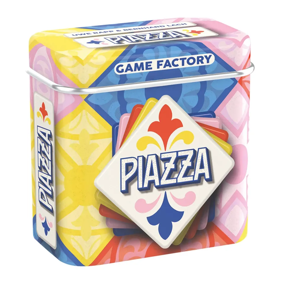Game Factory Piazza Legespiel Metalldose ab 8 J.