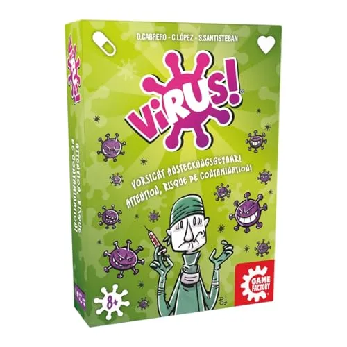 Game Factory Virus! Kartenspiel 2-6 Spieler ab 8 Jahre