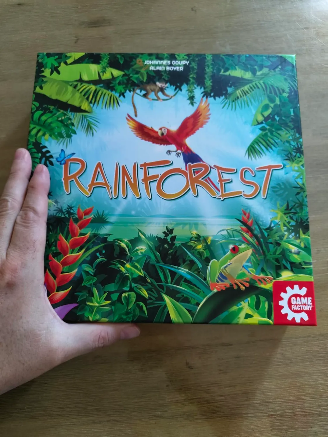 Game Factory Rainforest Legespiel Familienspiel farbenfroh