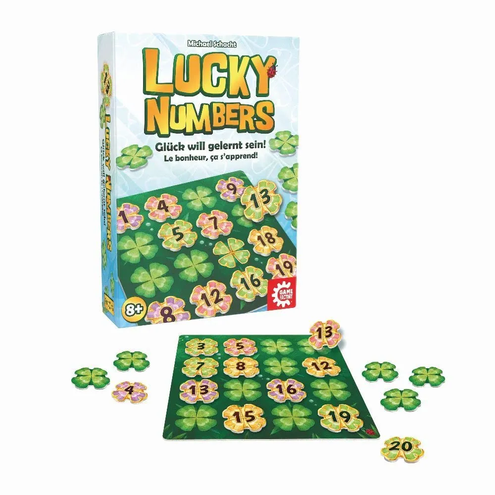 Game Factory Lucky Numbers Legespiel für 1-4 Spieler