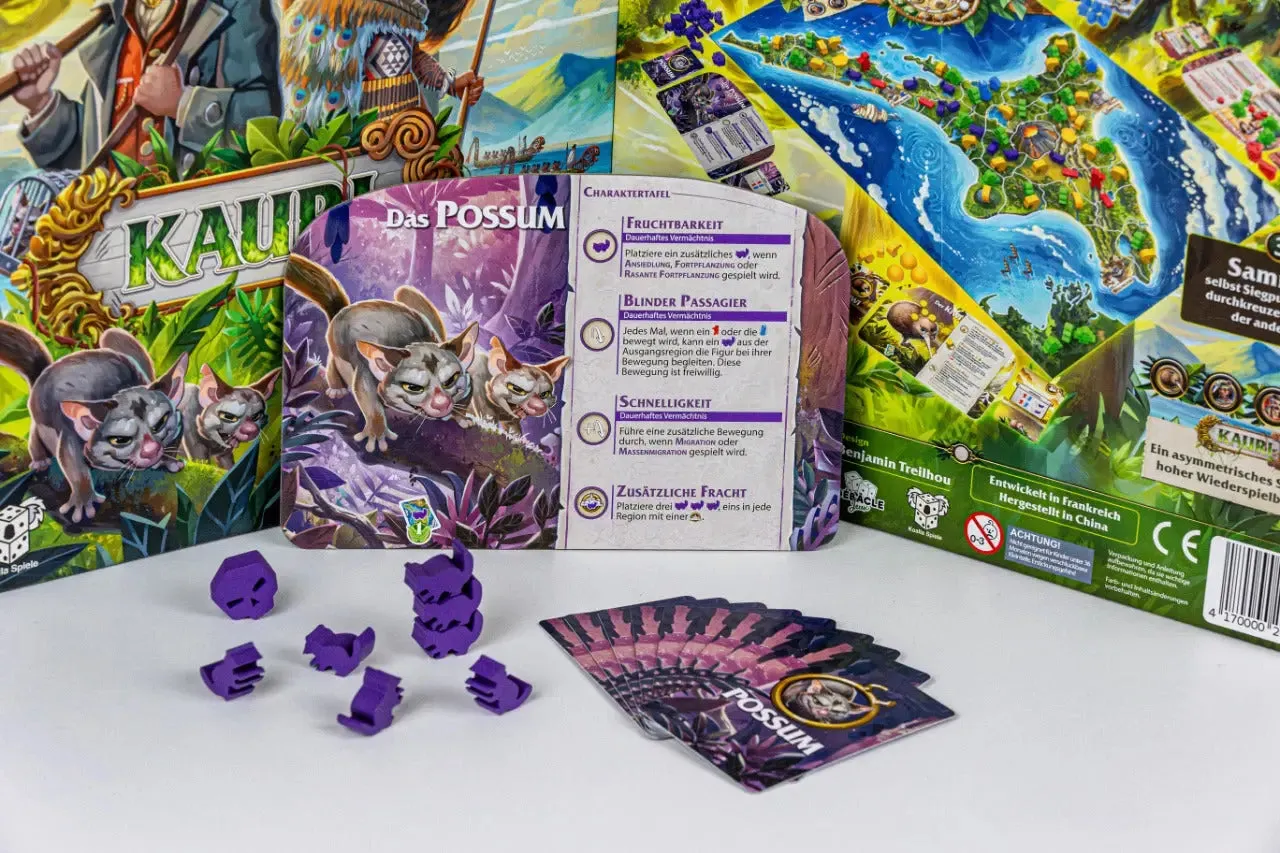 Koalla Kauri Brettspiel Grundspiel 2-4 Spieler asymmetrisch