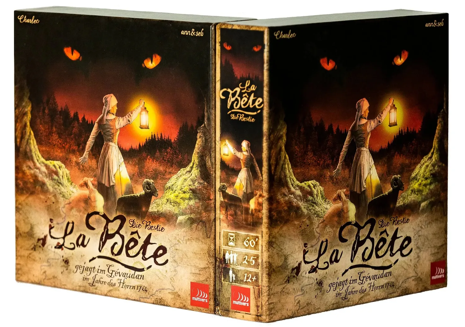 Koalla La Bête Die Bestie Brettspiel asymmetrisch Ermittler