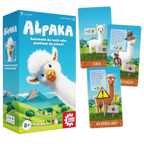Game Factory Alpaka Fluffy Animals Deckbauspiel