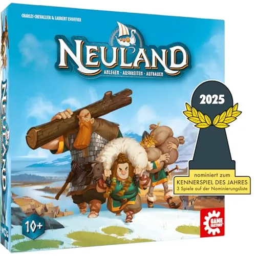 Game Factory Neuland 646080 Familienspiel Strategie Wikinger