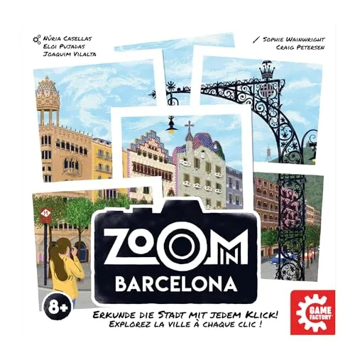 Game Factory Zoom in Barcelona Familienspiel 2-6 Spieler