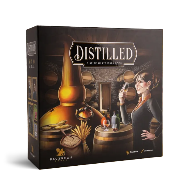 Paverson Distilled Brettspiel Grundspiel 1-5 Destillerie