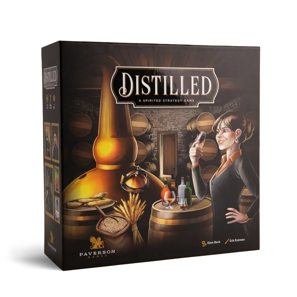Paverson Distilled Brettspiel Grundspiel 1-5 Destillerie