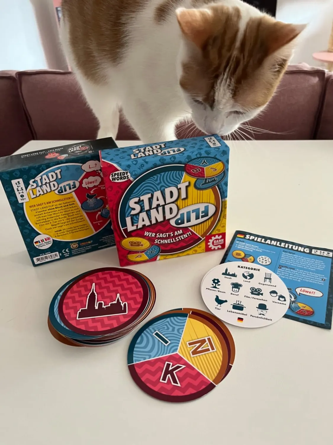 Game Factory Stadt Land Flip Wortspiel ab 8 Jahren