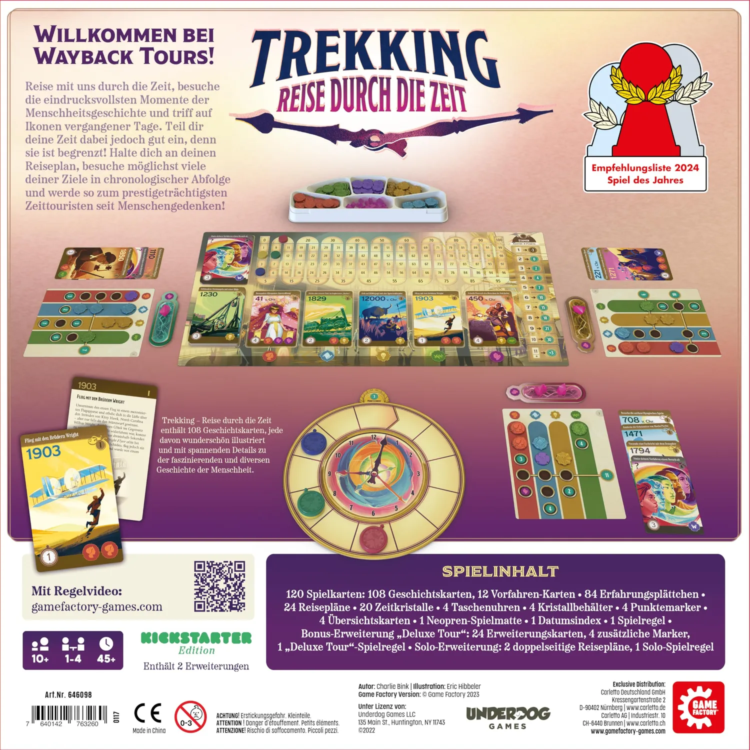 Game Factory Trekking Reise durch die Zeit Gesellschaftsspiel