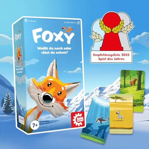 Game Factory Foxy Merkspiel Fluffy Animals abwischbar