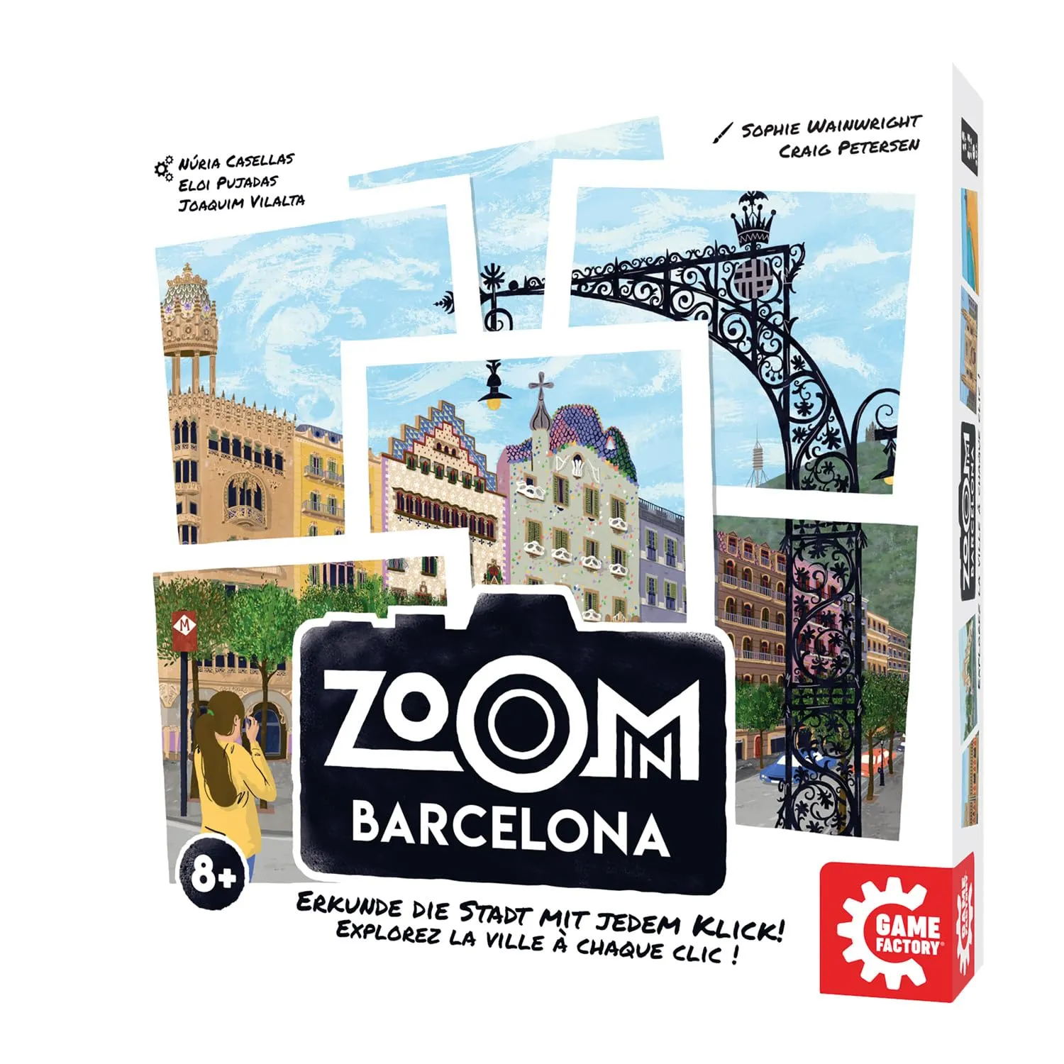 Game Factory Zoom in Barcelona Familienspiel 2-6 Spieler