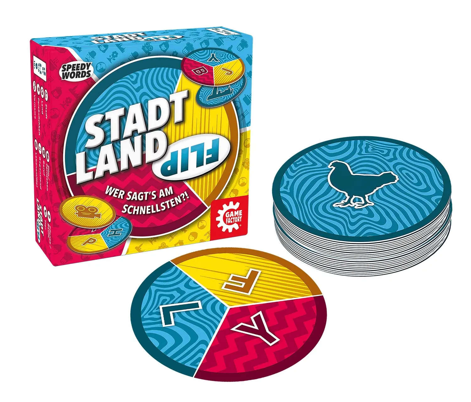 Game Factory Stadt Land Flip Wortspiel ab 8 Jahren