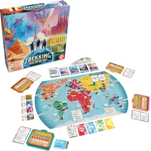 Game Factory Trekking Reise um die Welt Familienspiel 2-5 Spieler
