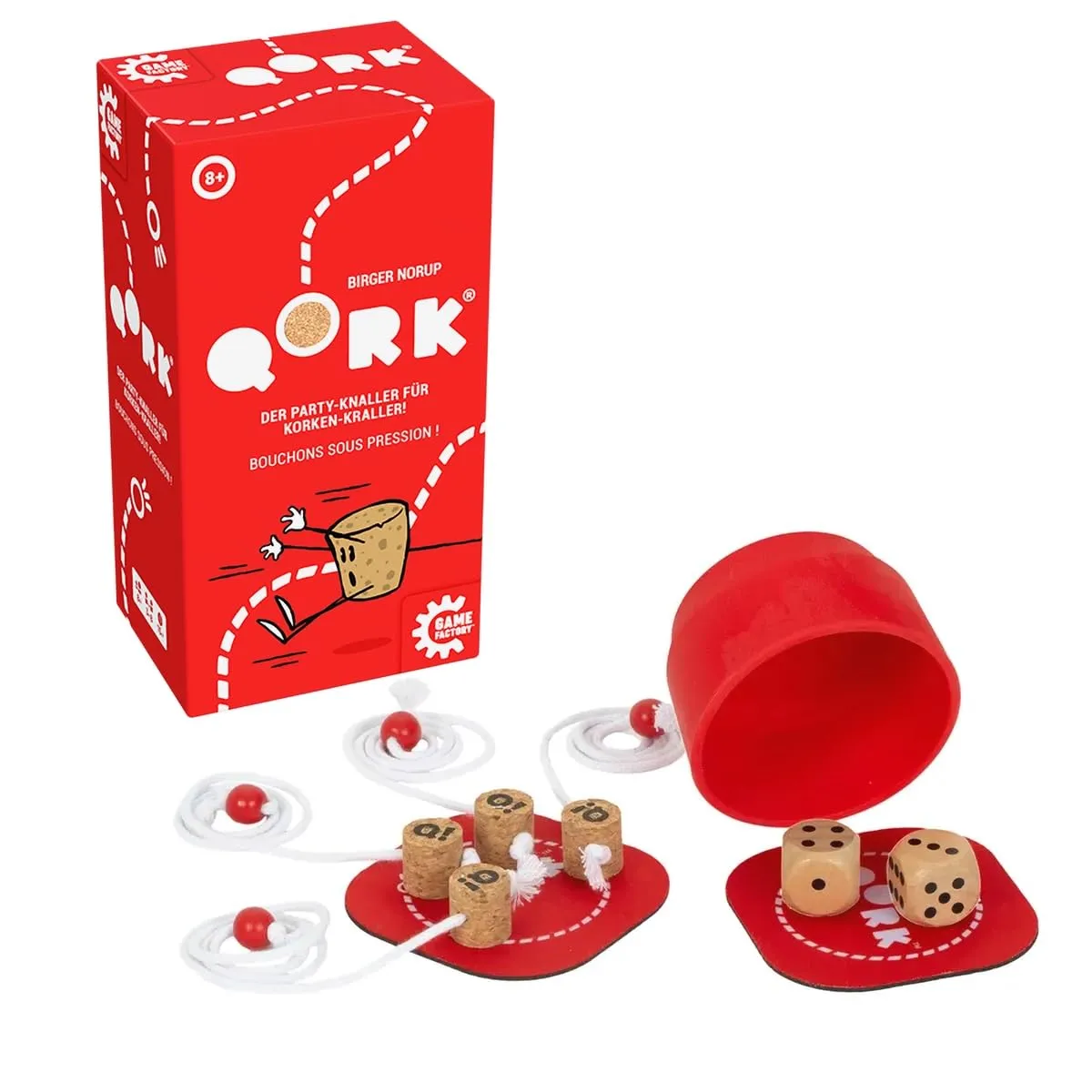 Game Factory Qork Reaktionsspiel Party 3-8 Spieler