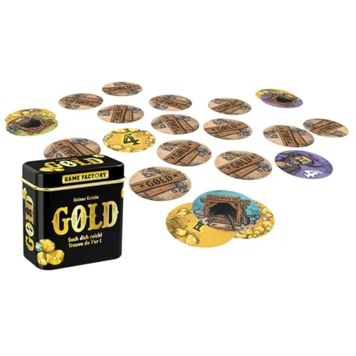 Game Factory Gold Kartenspiel runde Karten ab 6 Jahren