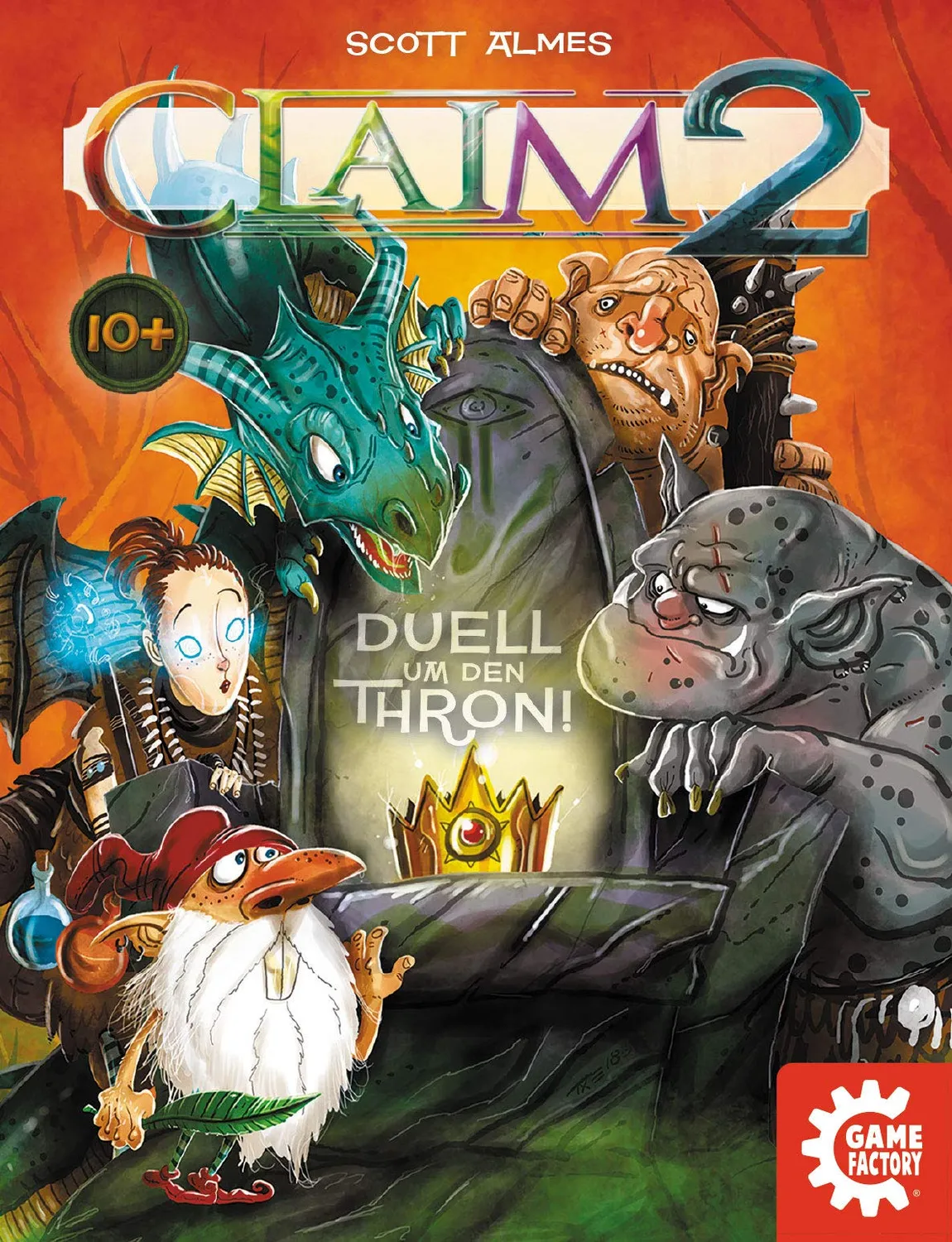 Game Factory Claim 2 Stichspiel für 2 Spieler