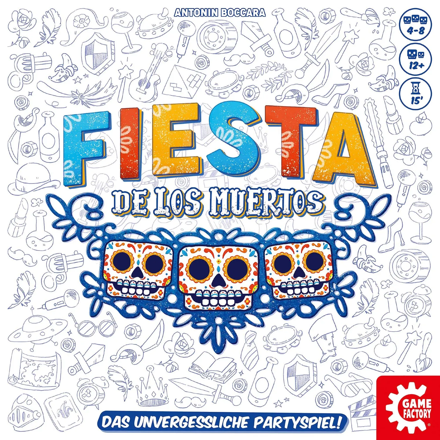Game Factory Fiesta de los Muertos Partyspiel 4-8