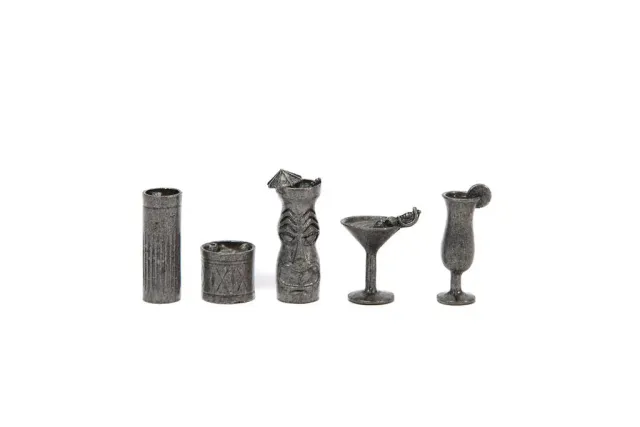 Paverson Games Distilled Cocktails Mini-Gläser Metall 30 Miniaturen