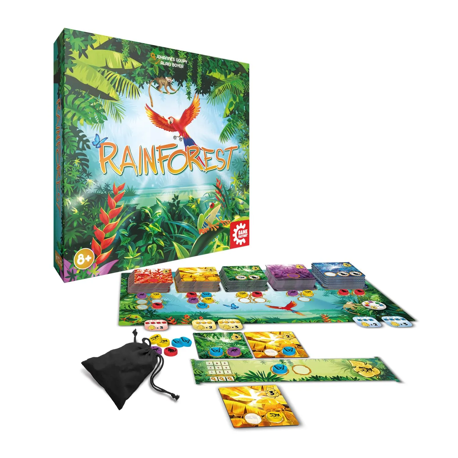 Game Factory Rainforest Legespiel Familienspiel farbenfroh