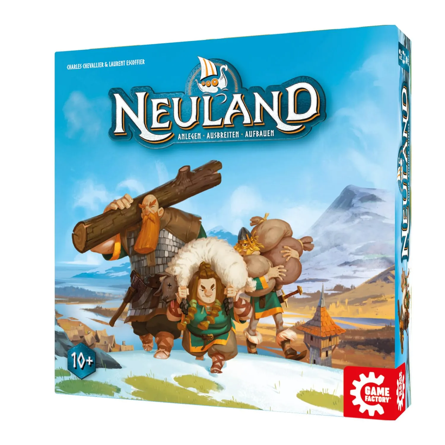 Game Factory Neuland 646080 Familienspiel Strategie Wikinger