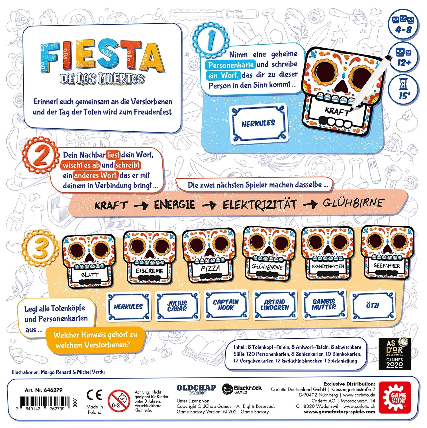 Game Factory Fiesta de los Muertos Partyspiel 4-8